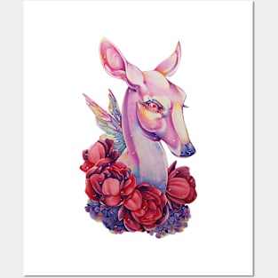 Pink Doe Posters and Art